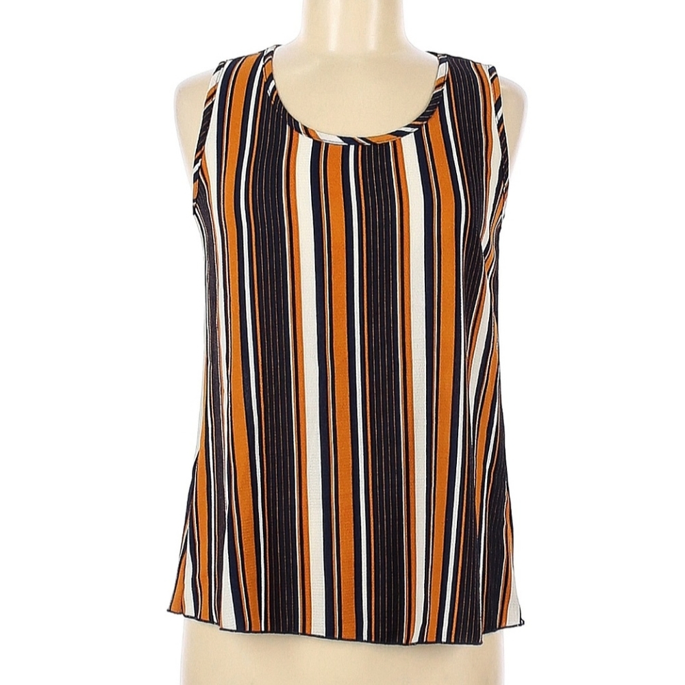 NWT - Free Kisses Brown Striped Blouse